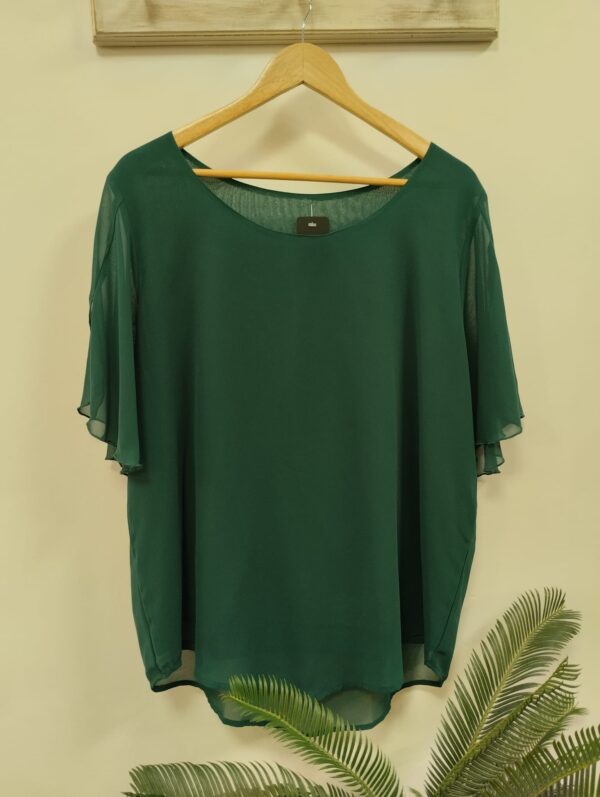 Blusa gasa verde